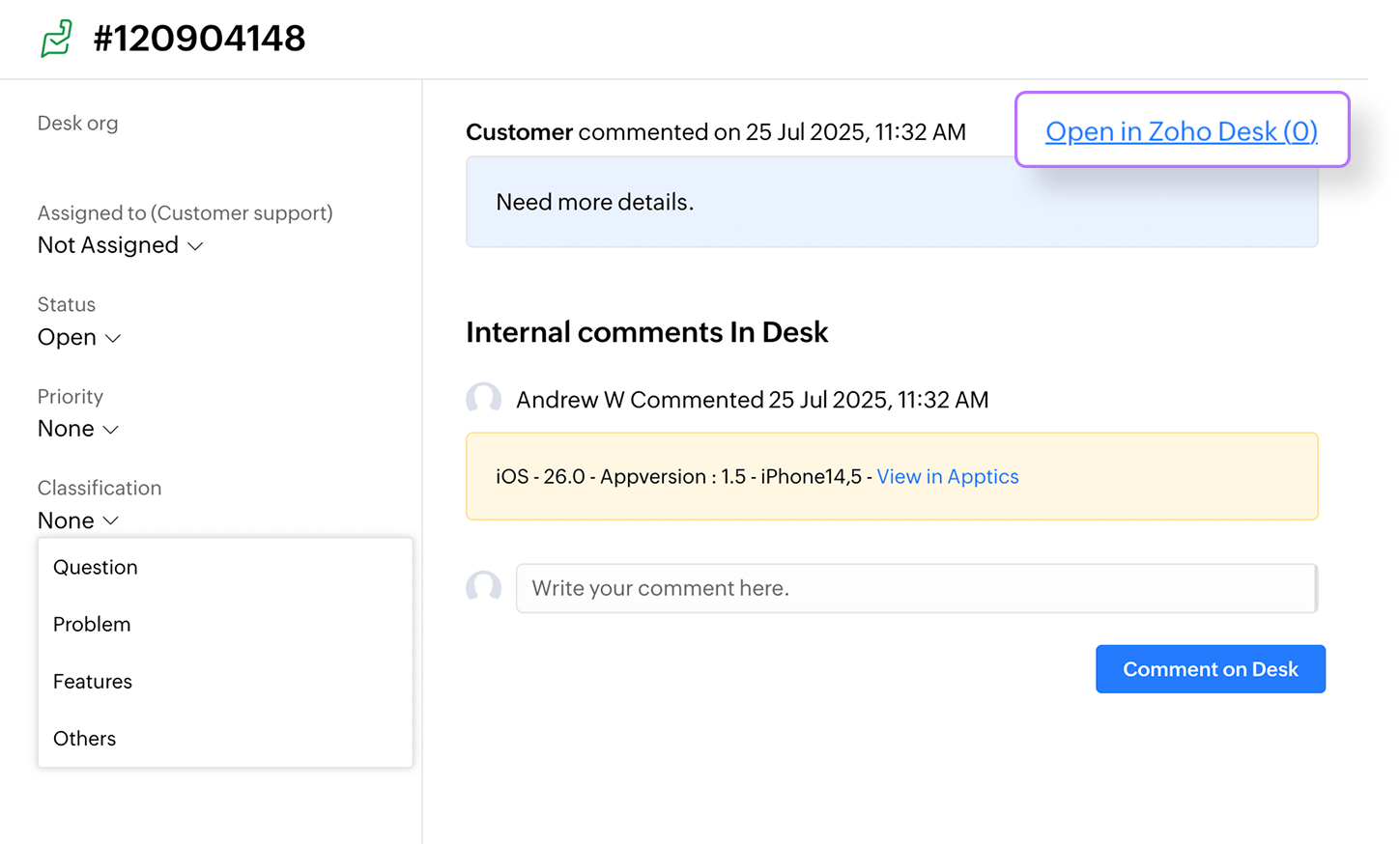 Streamline feedback handling and resolution