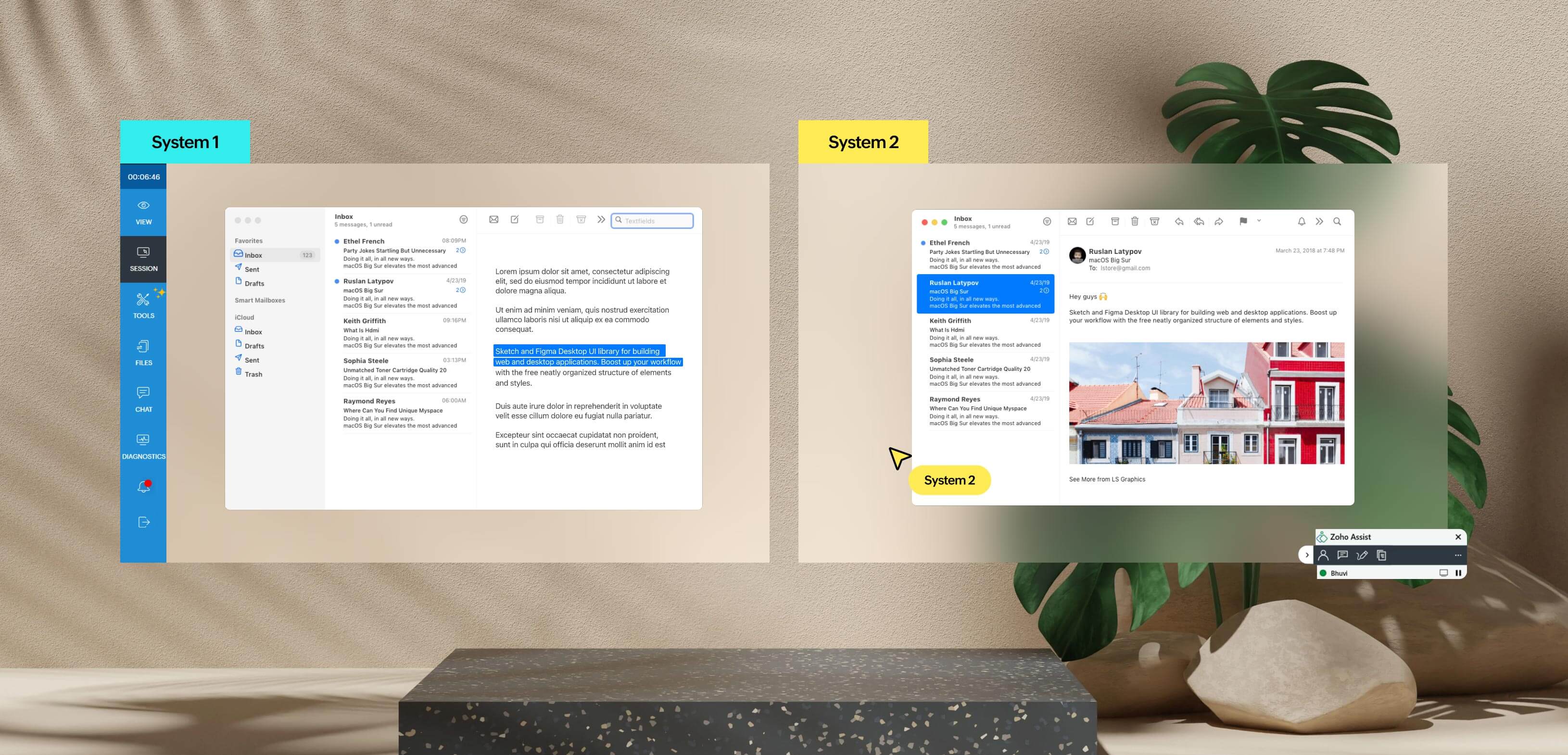 Instantly share your clipboard with Zoho Assist