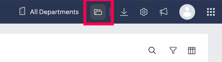 Files icon in the top menu bar