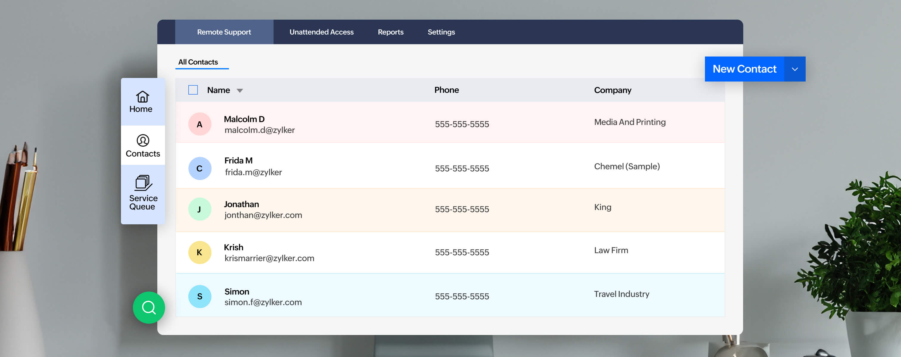 Effortlessly Manage and Support Your Contacts with Zoho Assist