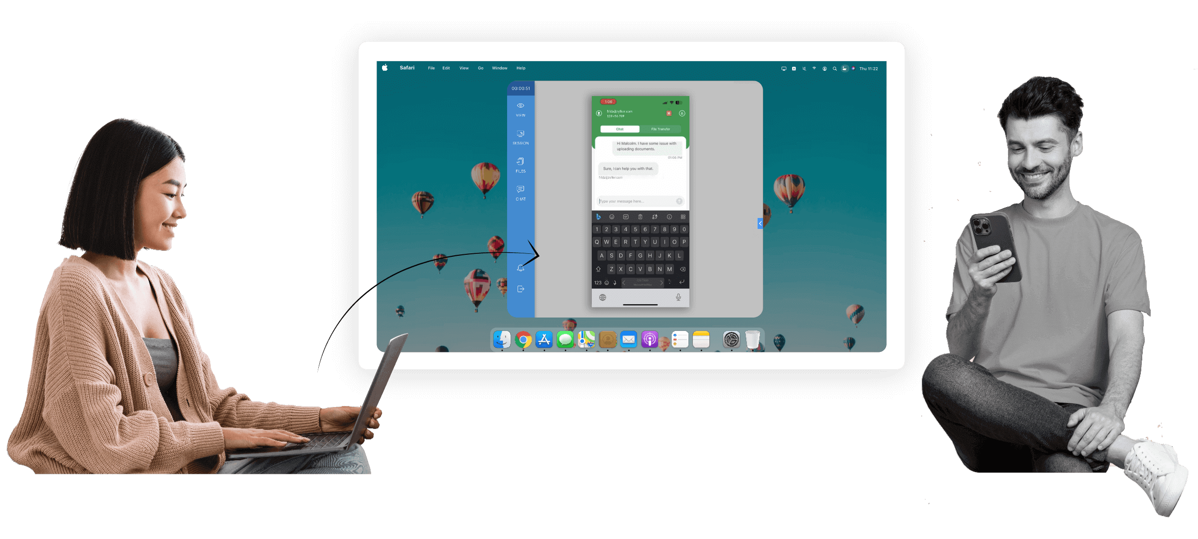 How to remotely control a phone from a PC