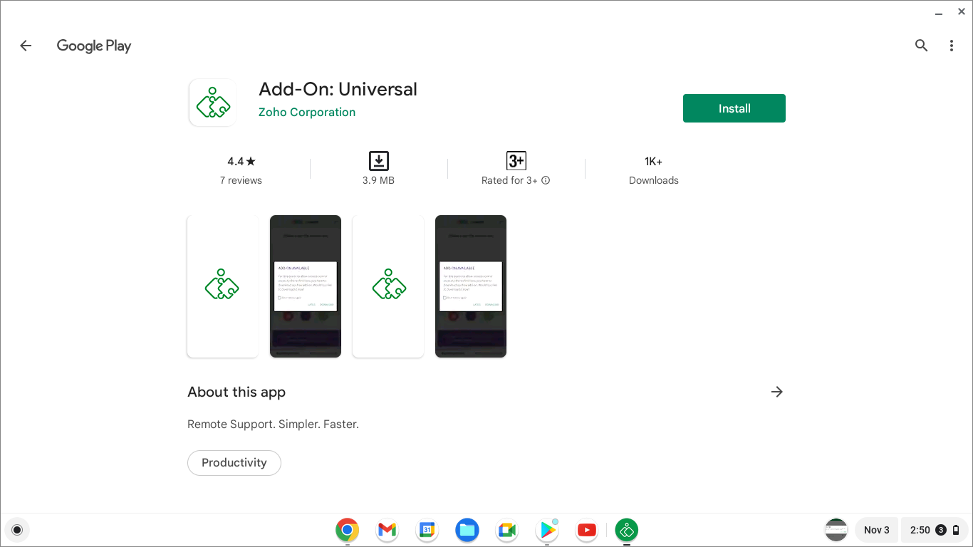 Install Universal Add-On