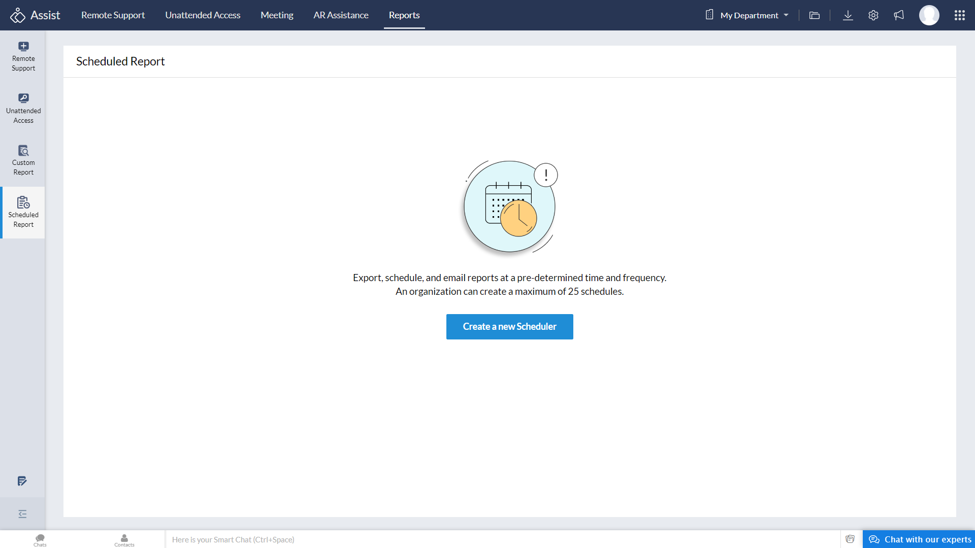 Start a new Scheduler
