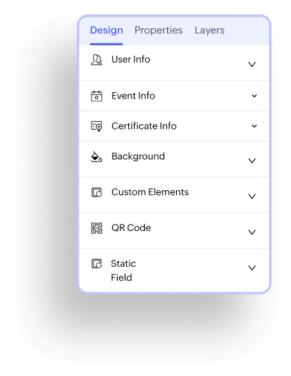 Build professional certificates in minutes