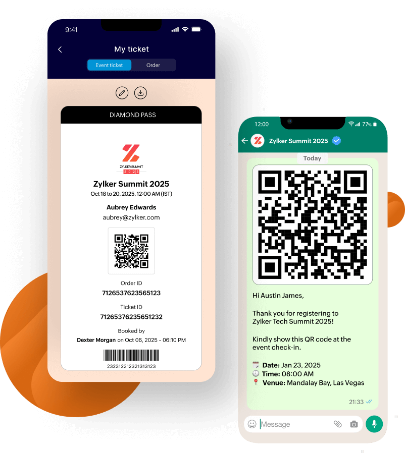 Deliver digital badges via email, WhatsApp, and the mobile app