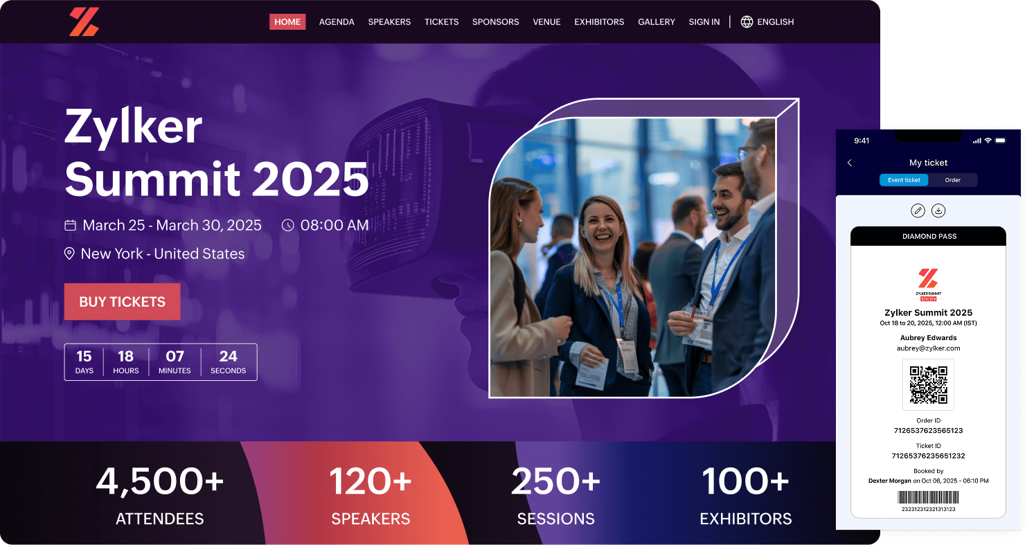 Event ticketing software with branding options