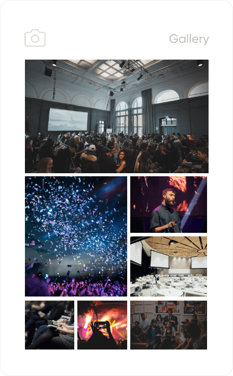 Connect with attendees over photos
