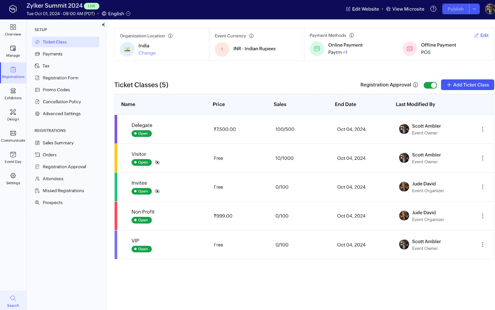 What is an event registration software