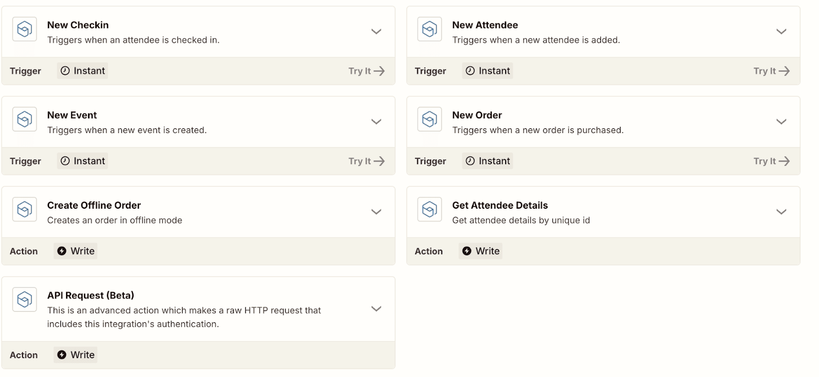 Built custom integration flows with the Zoho Backstage + Zapier integration