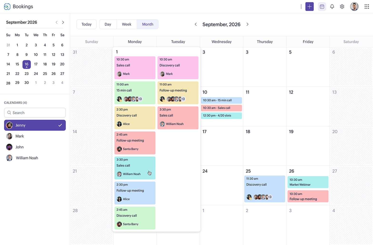 Zoho Bookings: Versatile scheduling software for businesses, consultations, and meetings