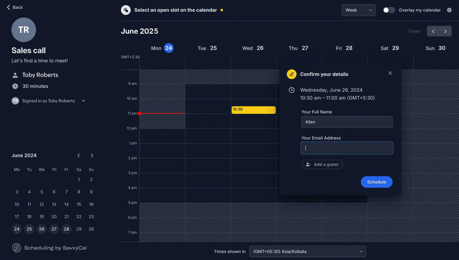 SavvyCal: Effortless scheduling that puts recipients first