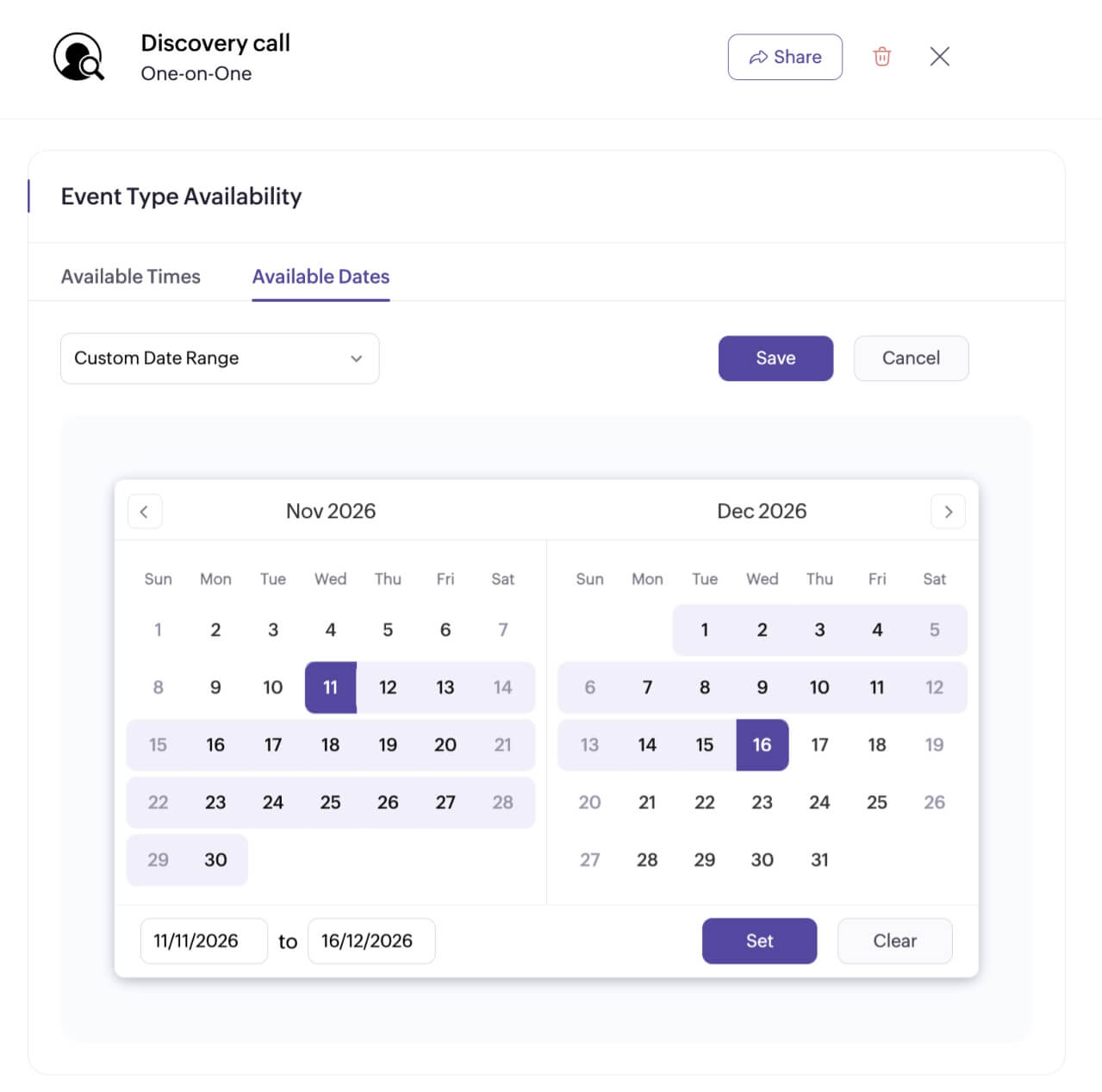 Manage your appointments