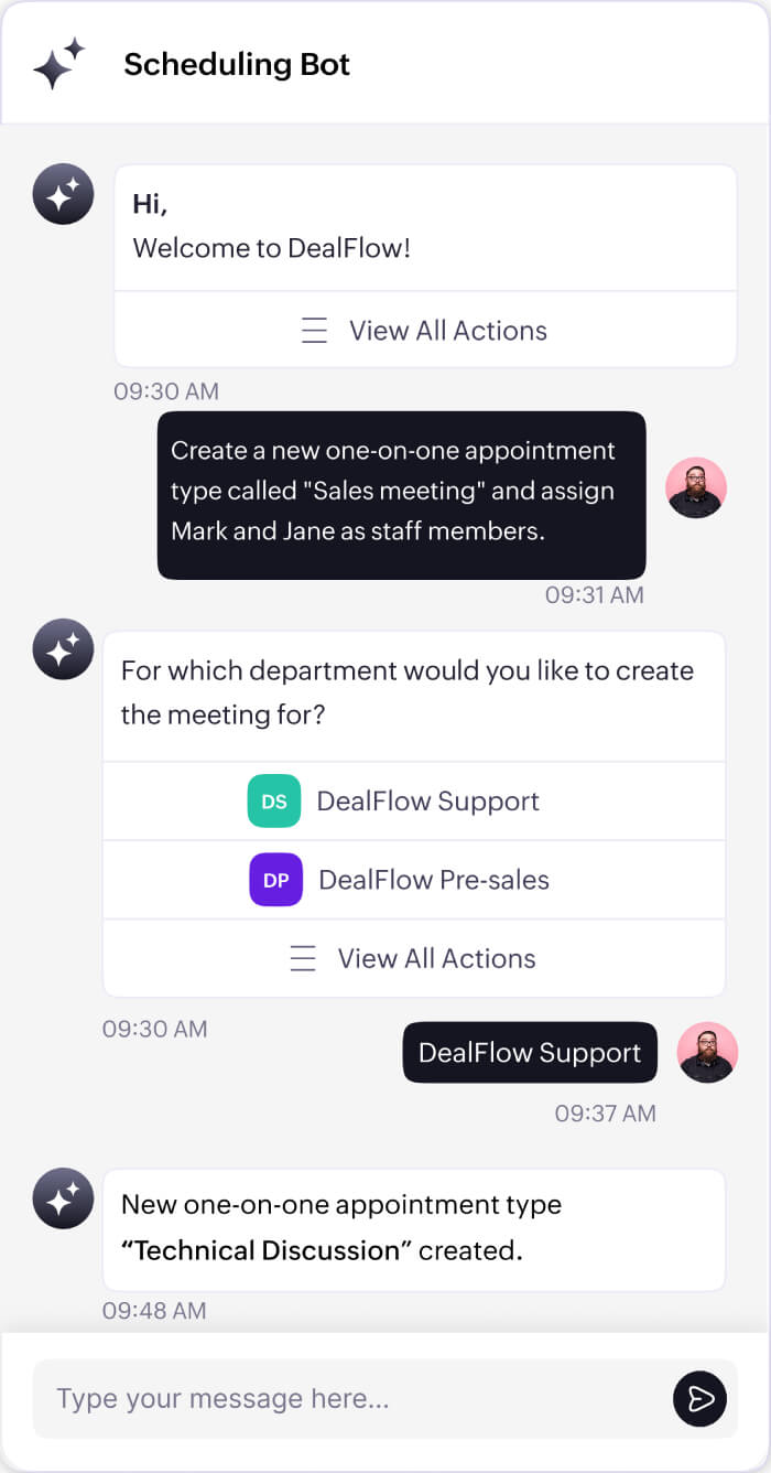 Manage the entire dashboard conversationally