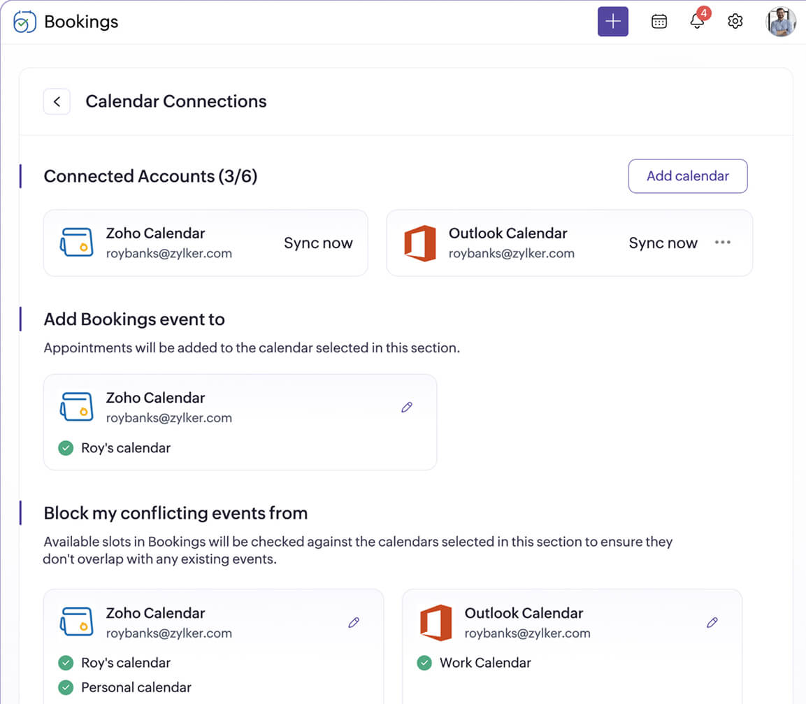 Keep your schedules synced across platforms