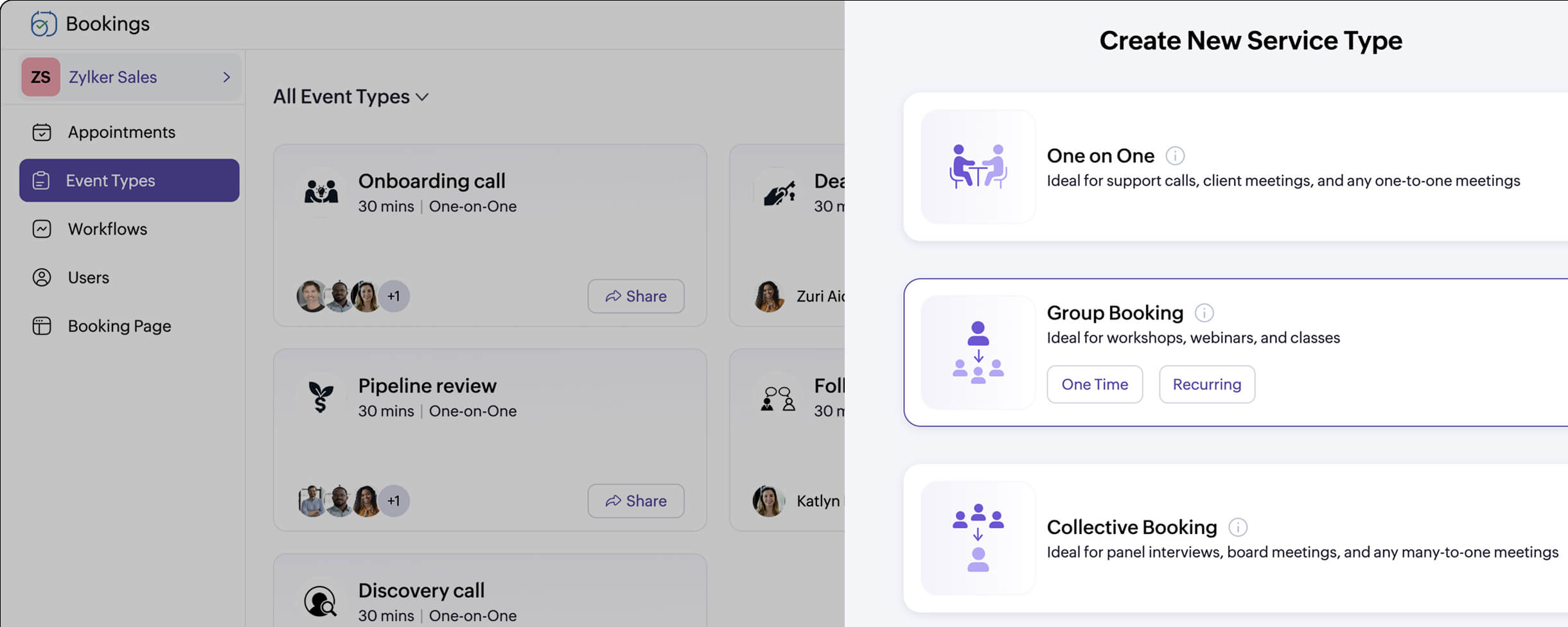 A range of event types to host all your marketing meetings