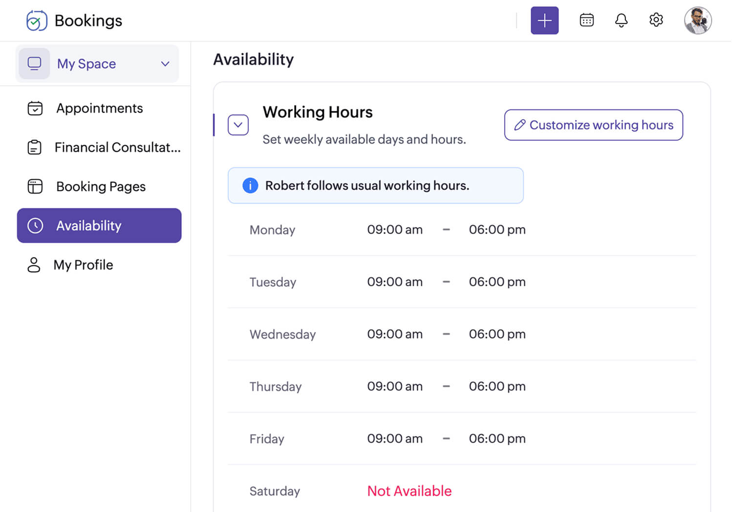 Calendar dashboard