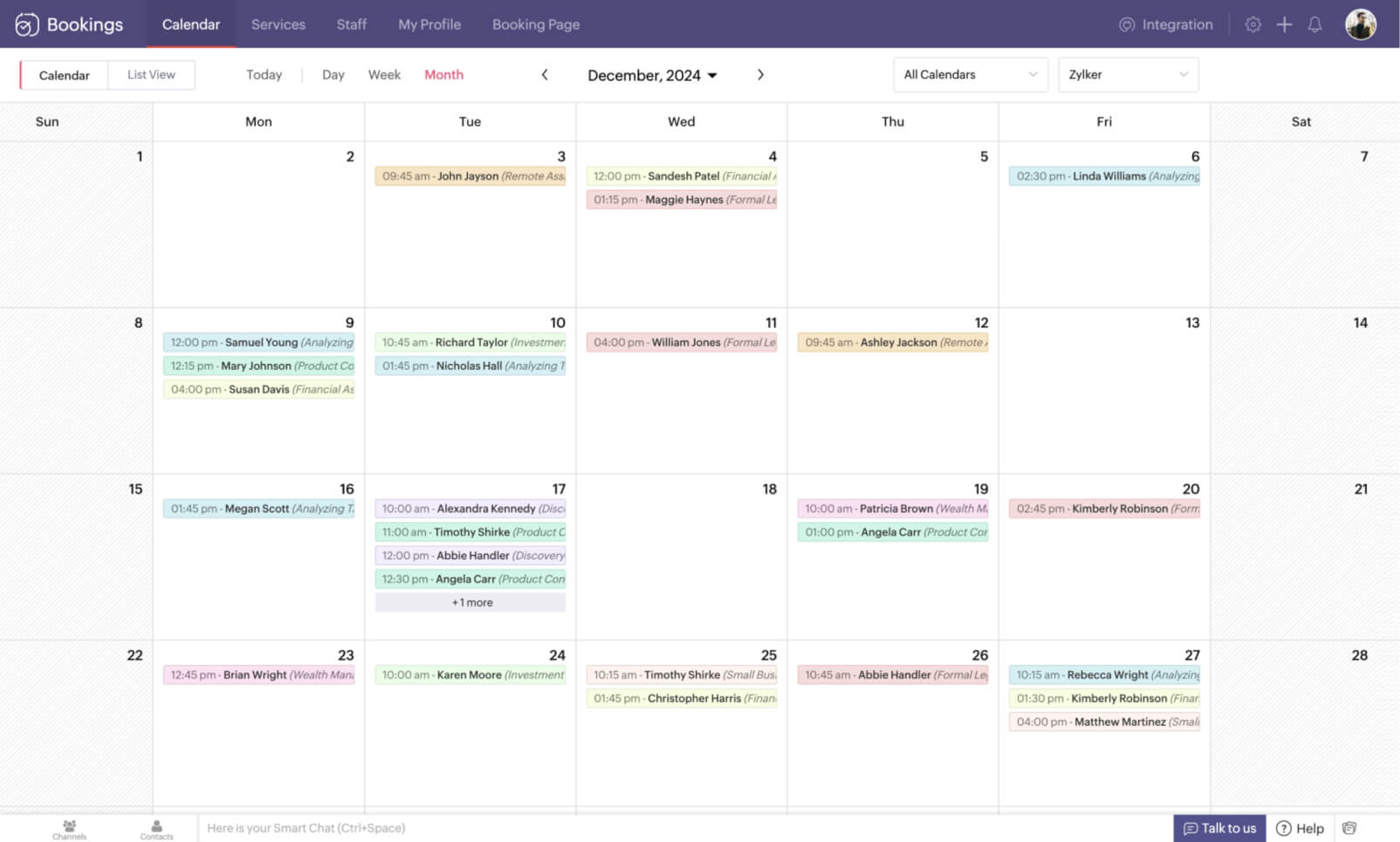The best Calendly alternative for consultants - Zoho Bookings
