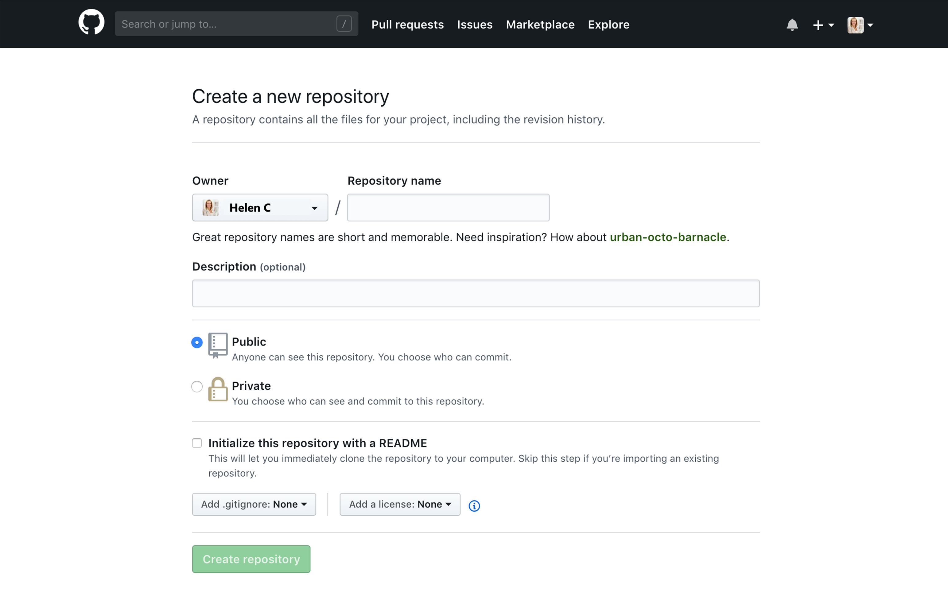 Github com import