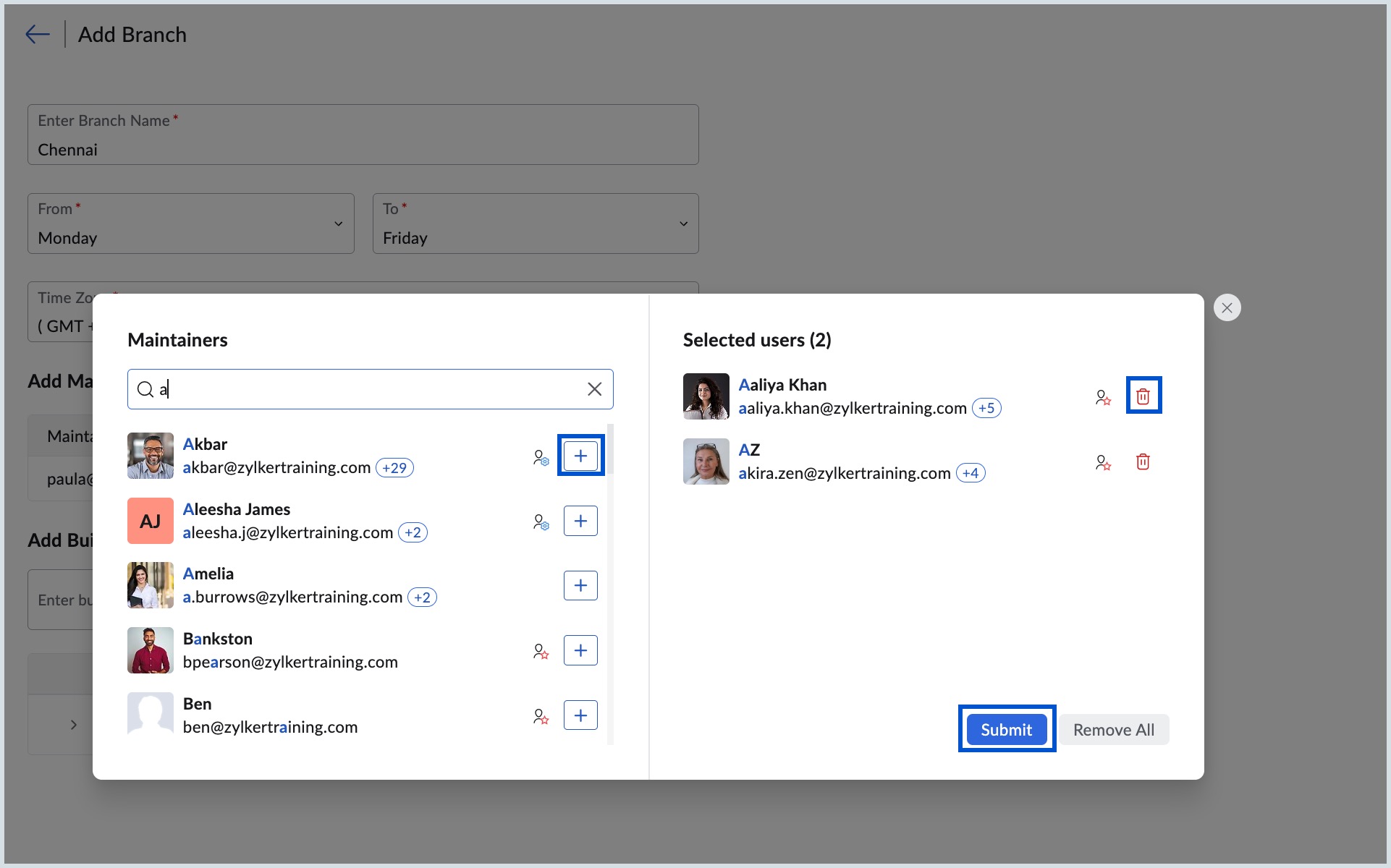 Add Maintainers Add Maintainers