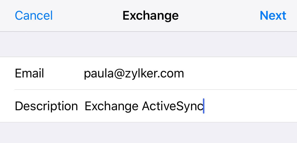 Zoho email id
