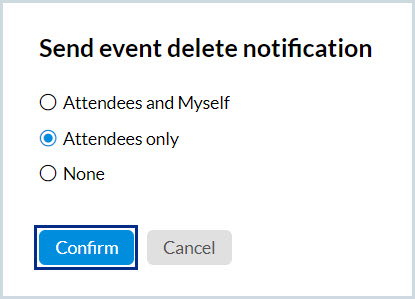 delete notification