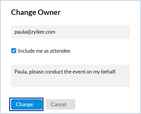 Change owner