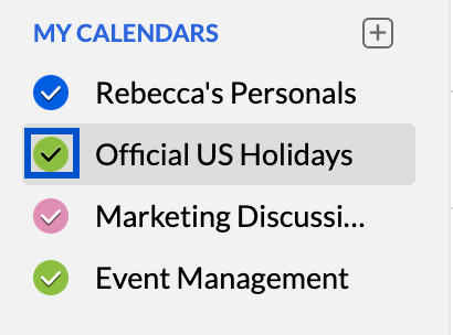 Enable/disable calendar