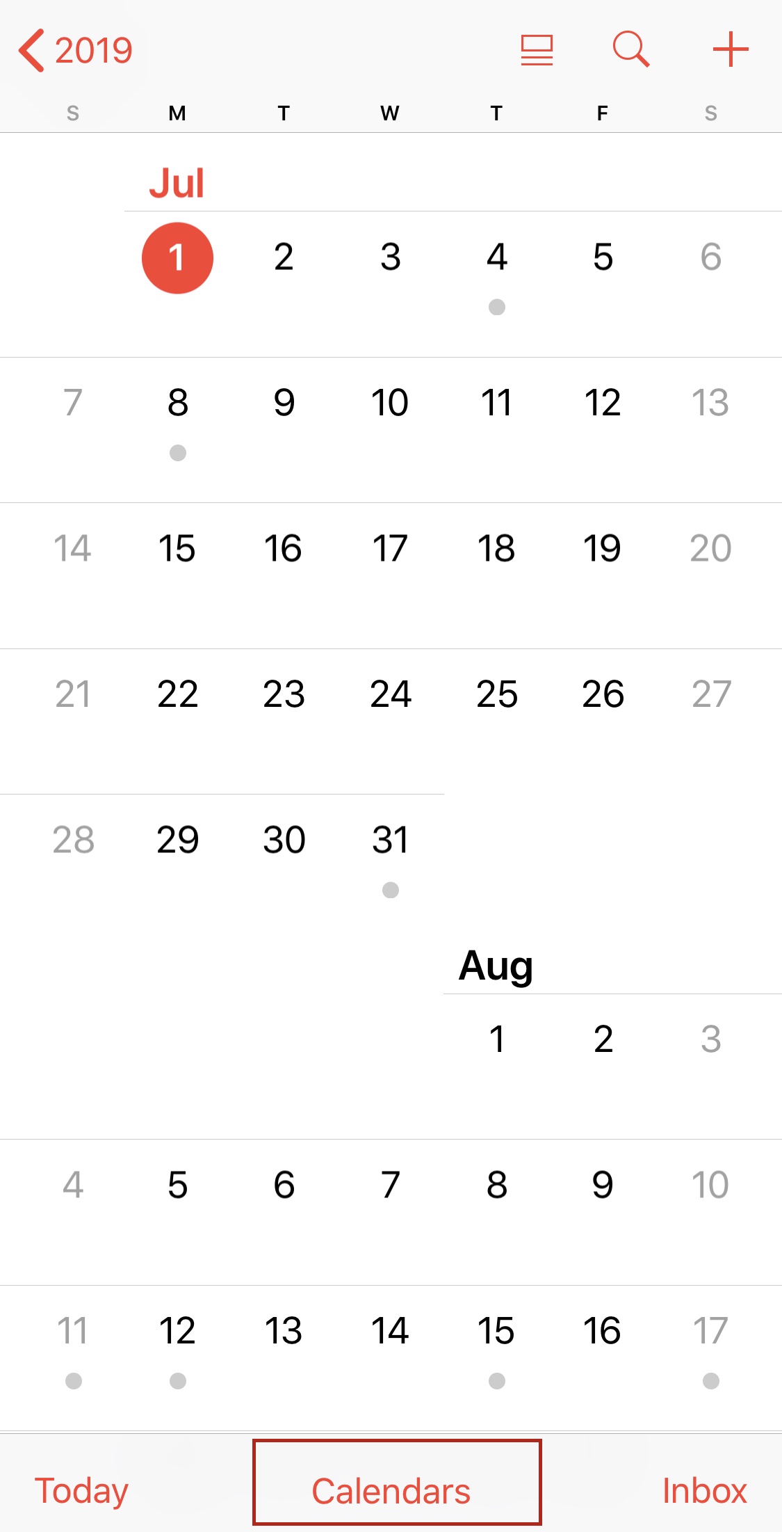calendar app