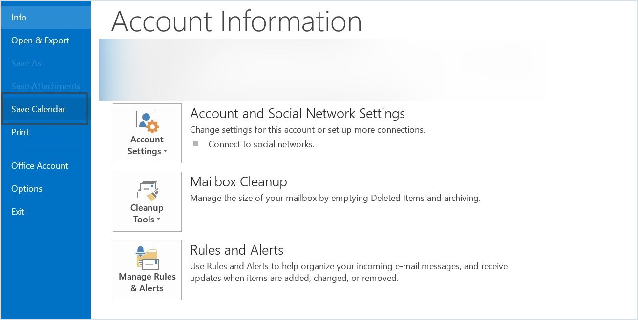 Account info