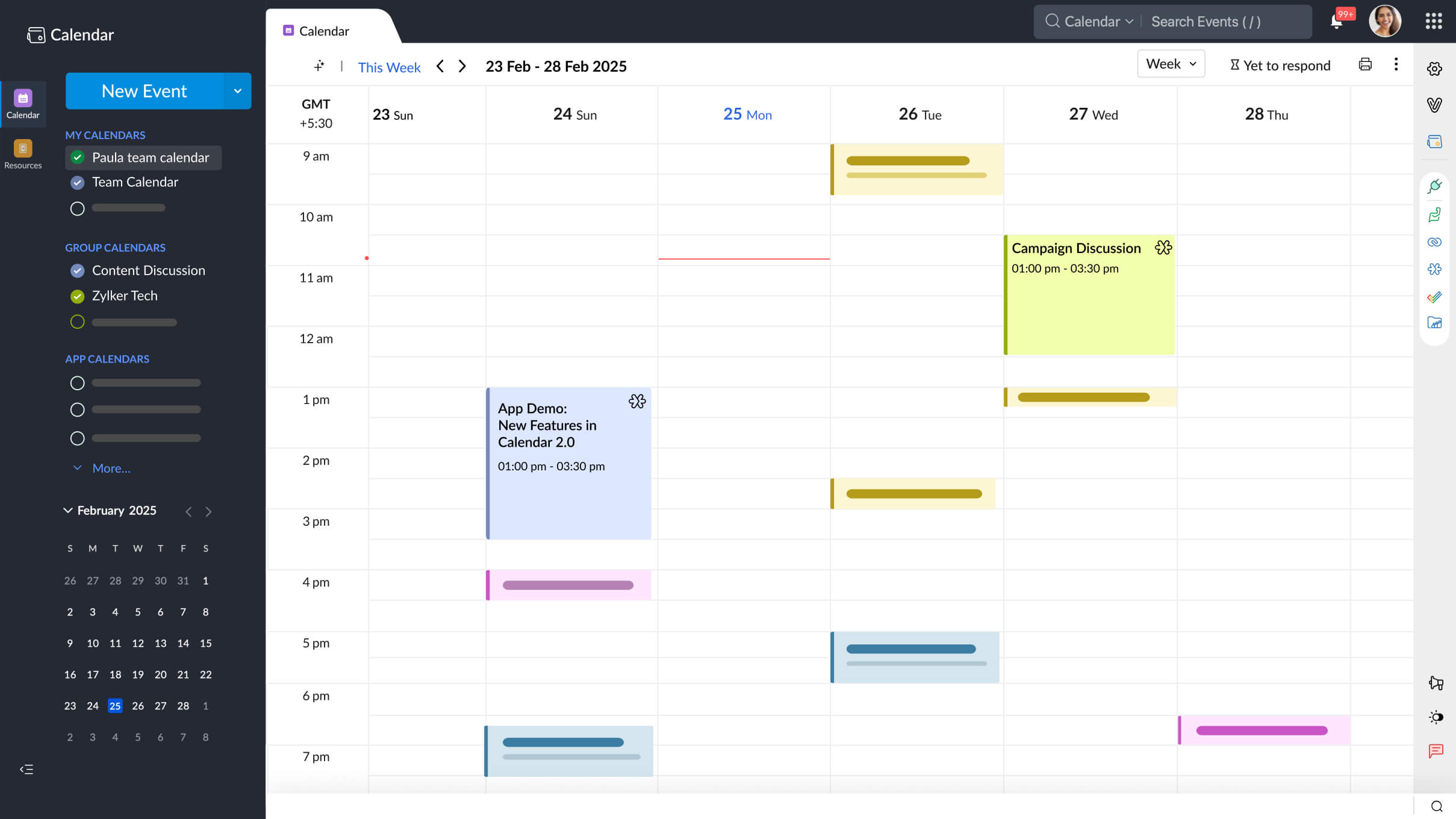 An online business calendar that elevates the way teams work