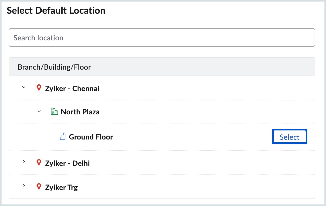 select location