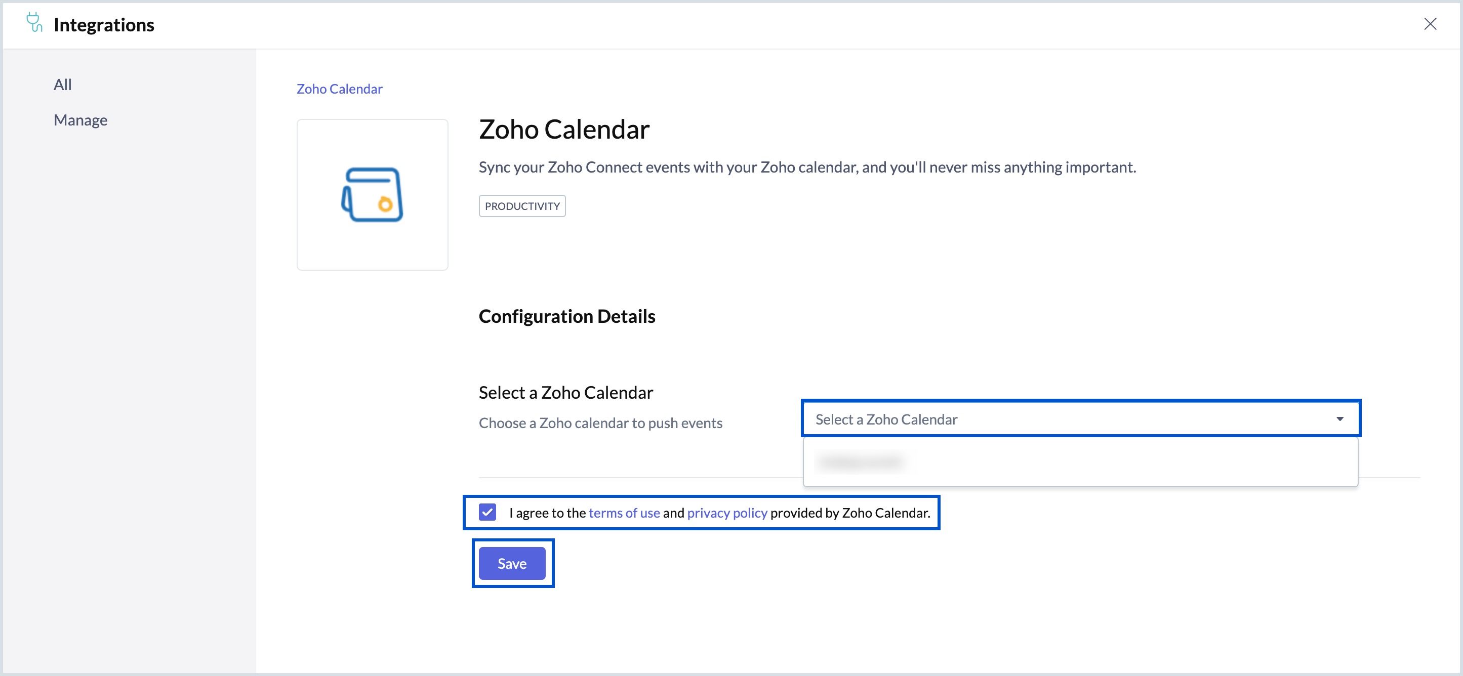 Configuration details