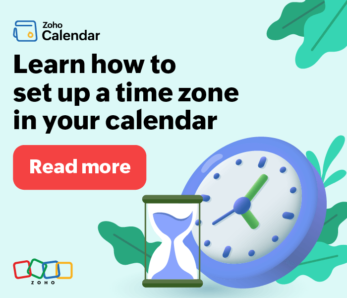 Learn how to setting up time zone in your calendar