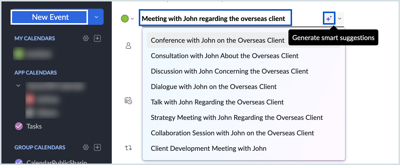 AI powered smart title suggestion