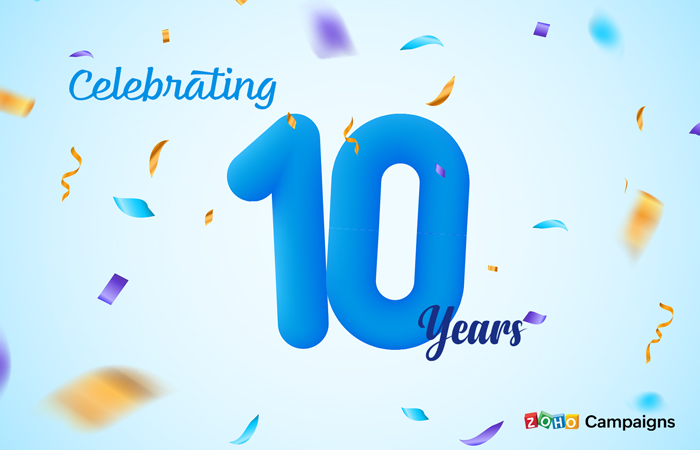 A decade of Zoho Campaigns