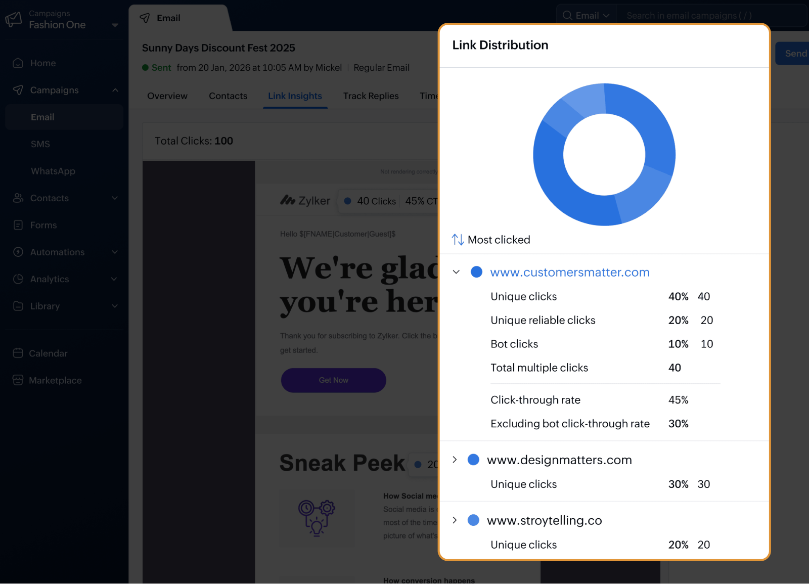 Link status