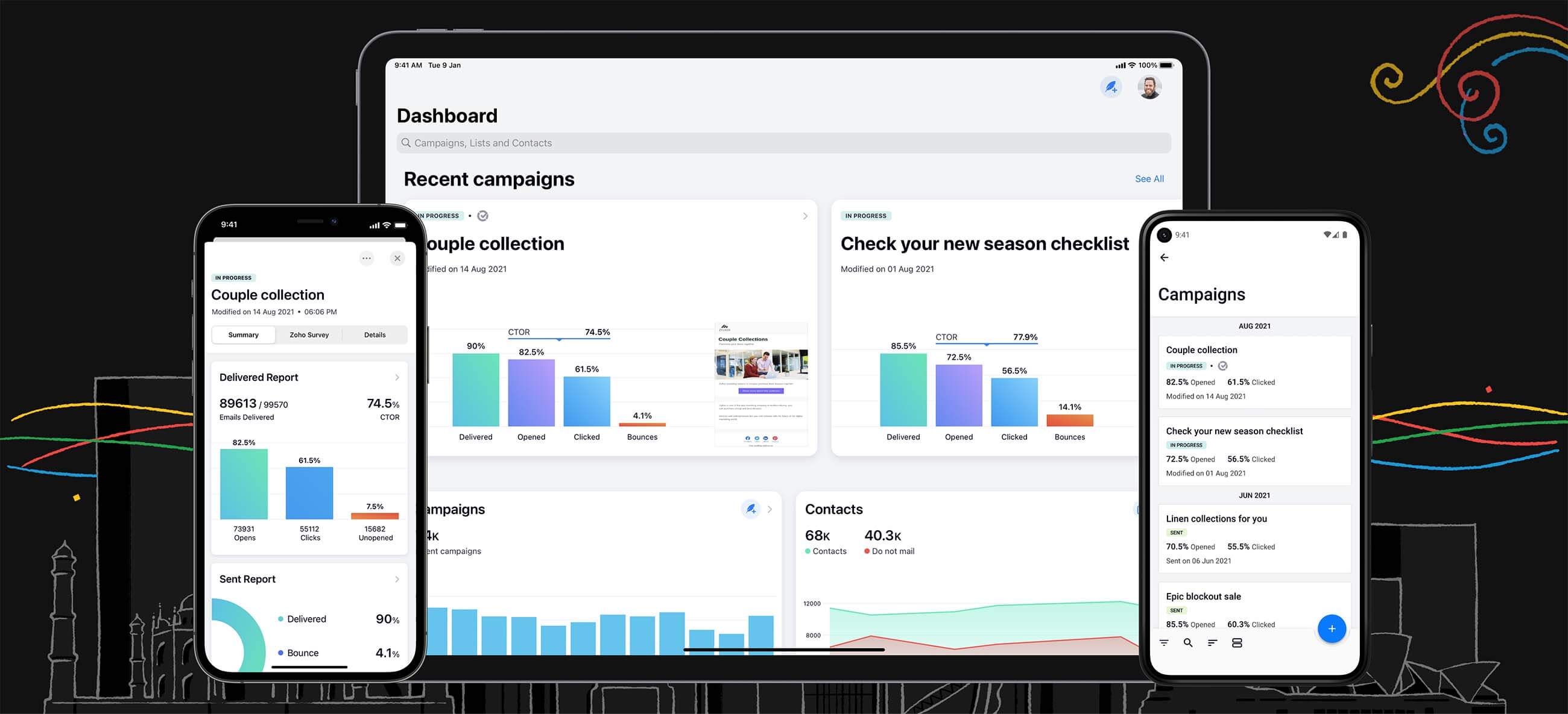 Meet the new Zoho Campaigns app—Version 2.0