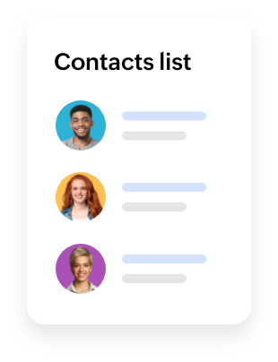 Liste de contacts SMS