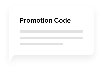 Code promotionnel SMS