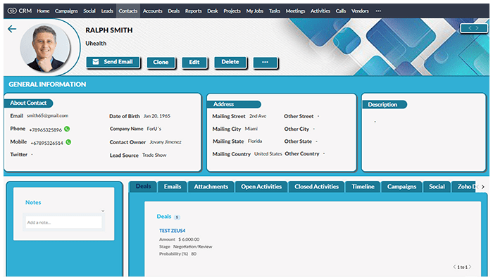 Sample Canvas template design from Zeus 4