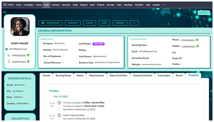 Sample Canvas template design from Zeus 4