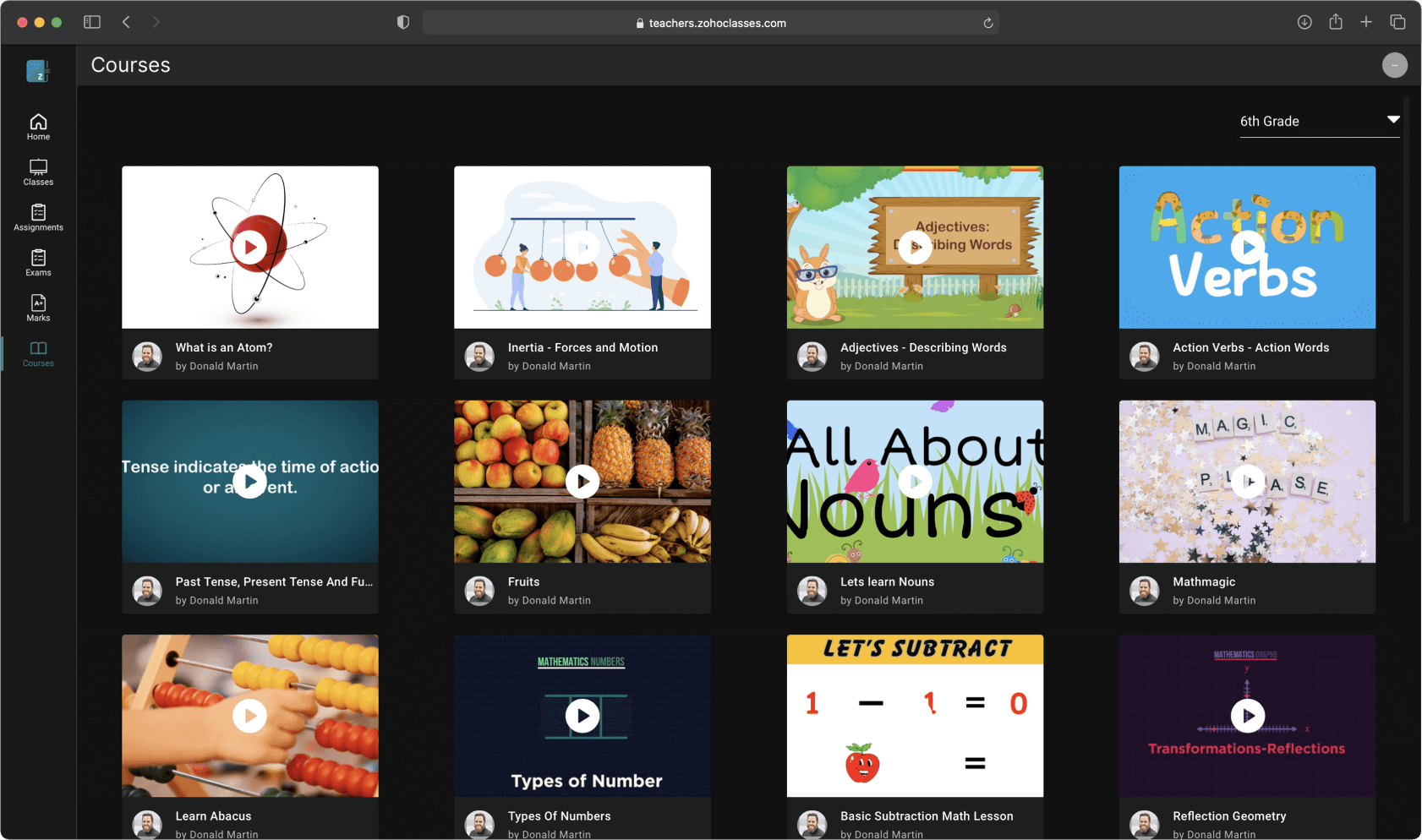 What’s new in Zoho Classes