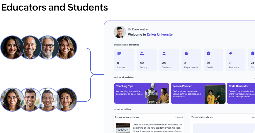 Add your educators and students