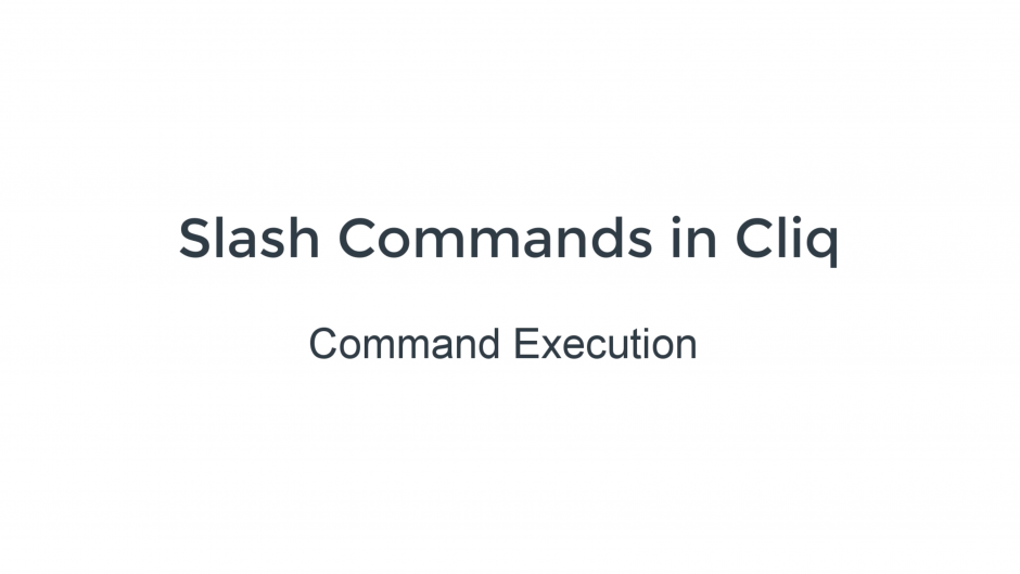 command execution handler