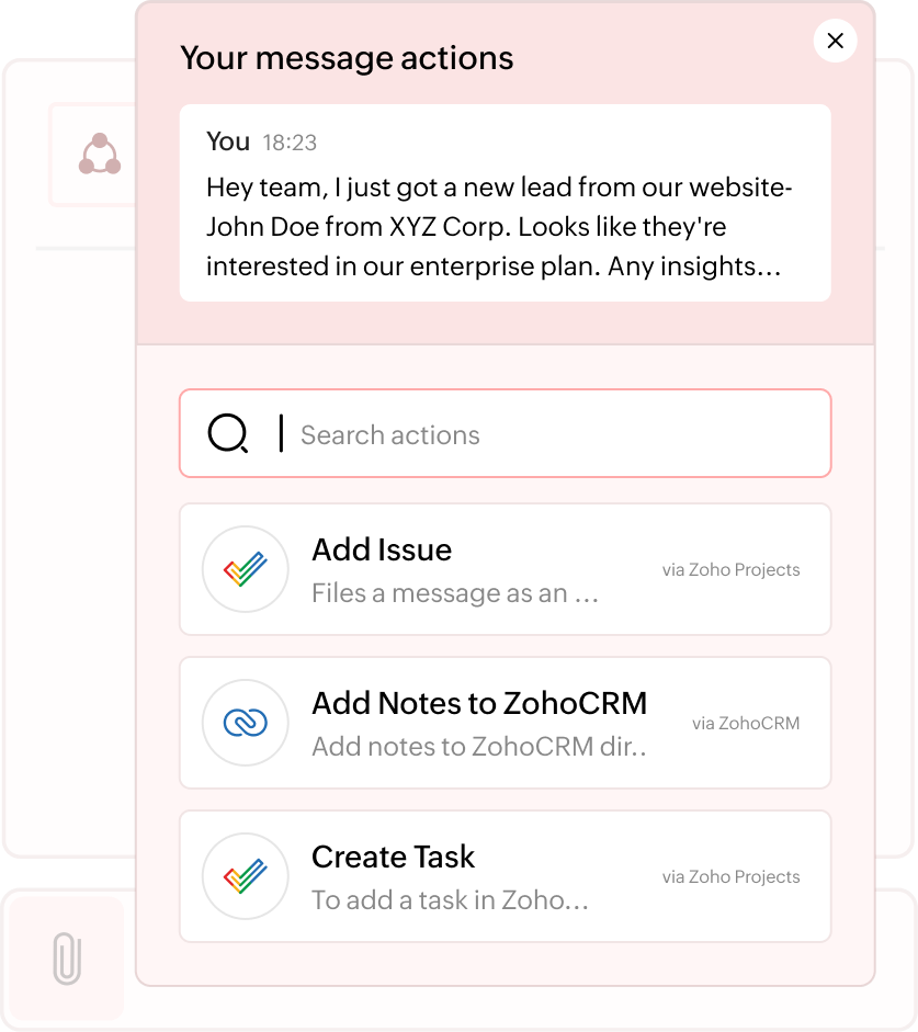 Expedite your sales with message actions