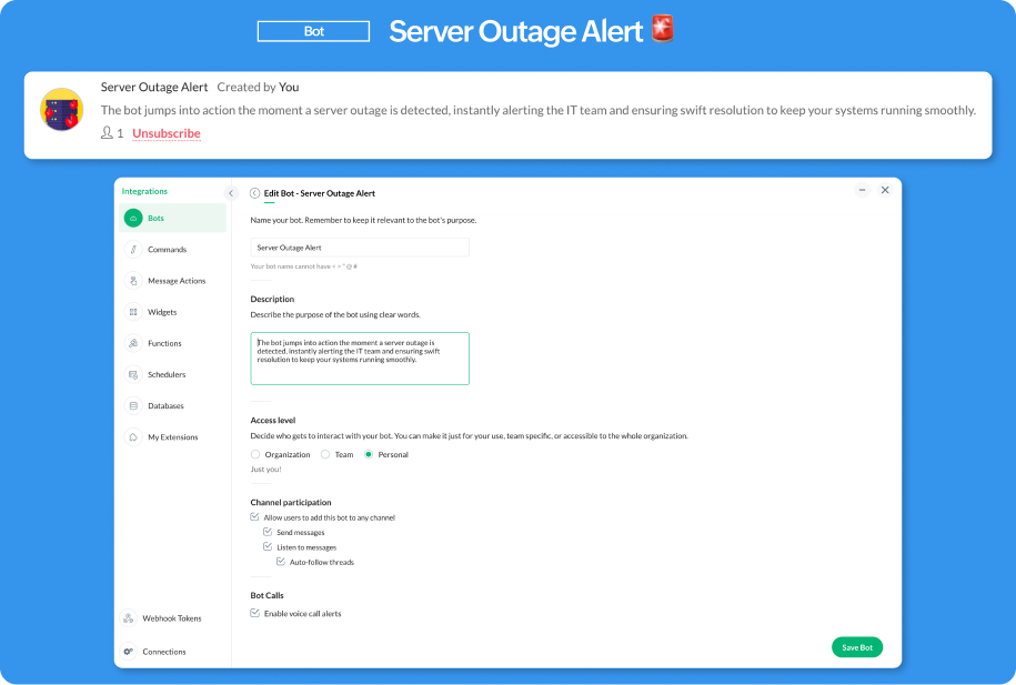 Server Outage Alert bot