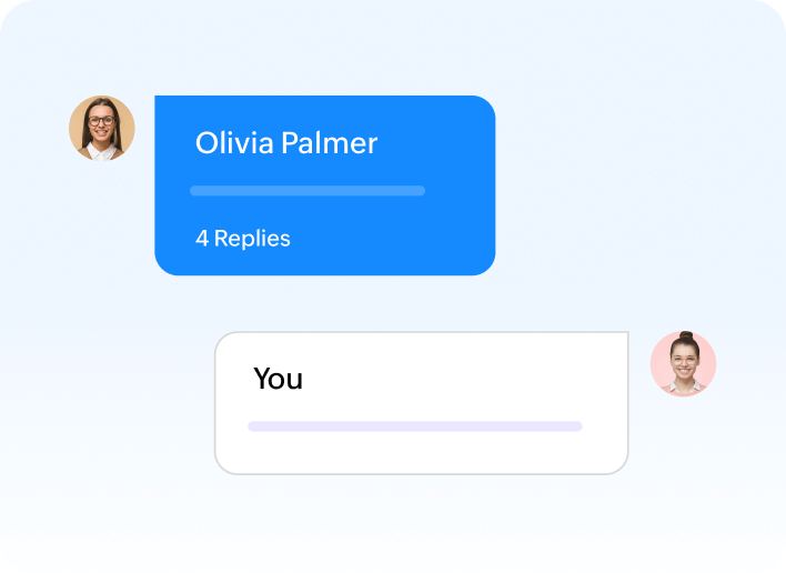 Chats and channels interface