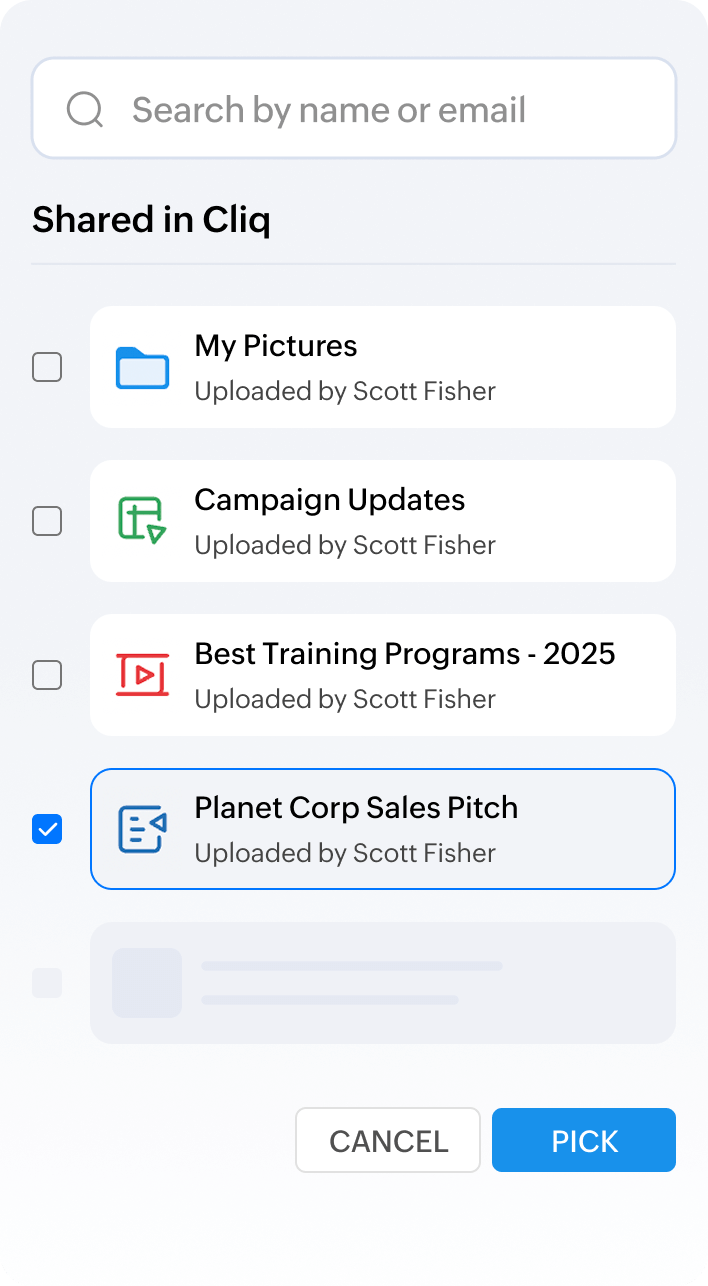 File sharing and storage interface