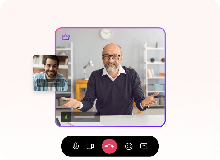 Video meetings interface