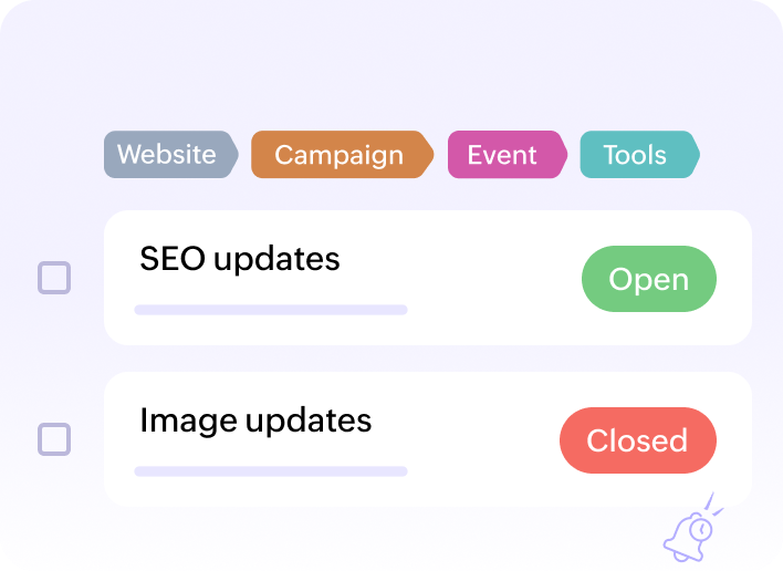 Tasks and reminders interface